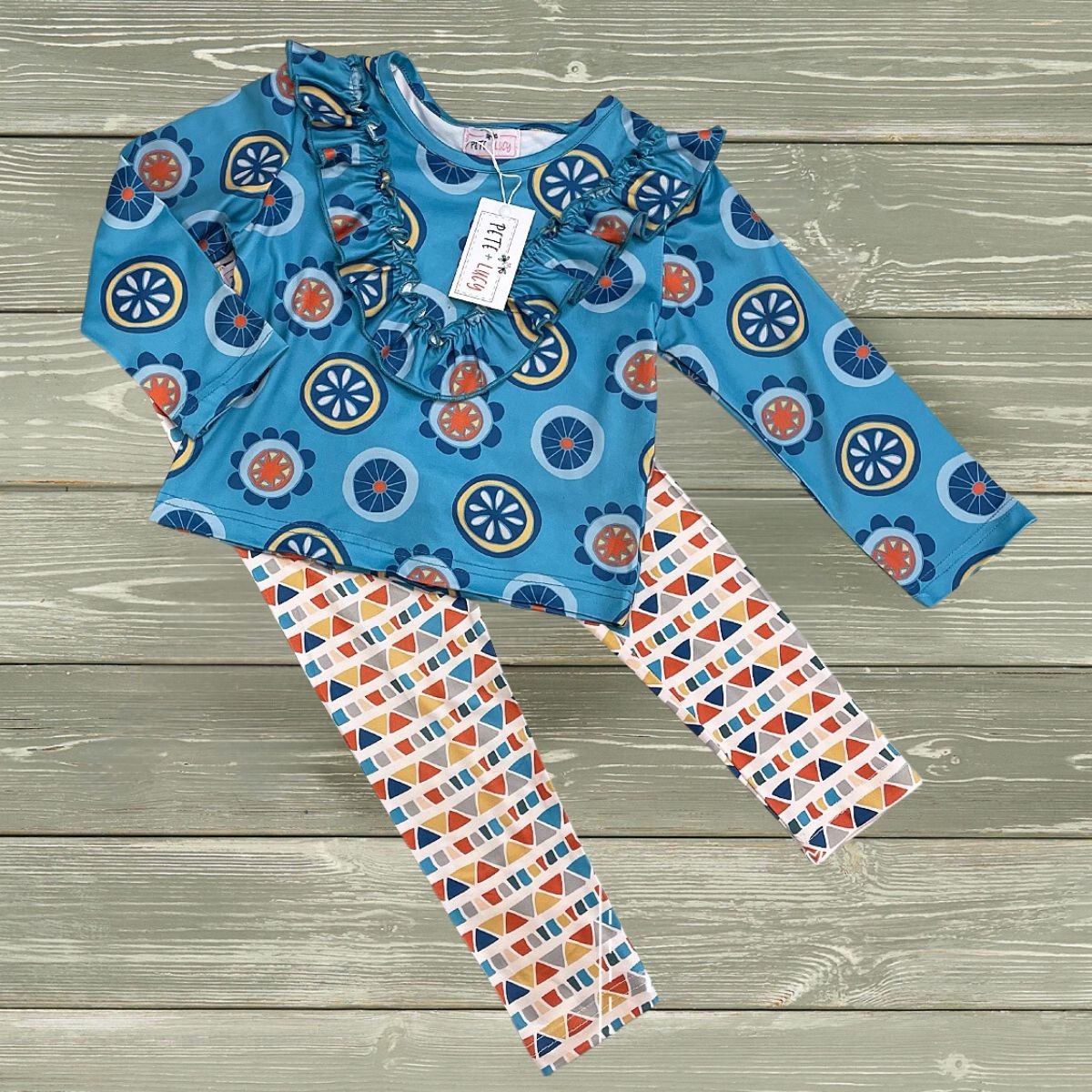 RETRO GEO PANT SET