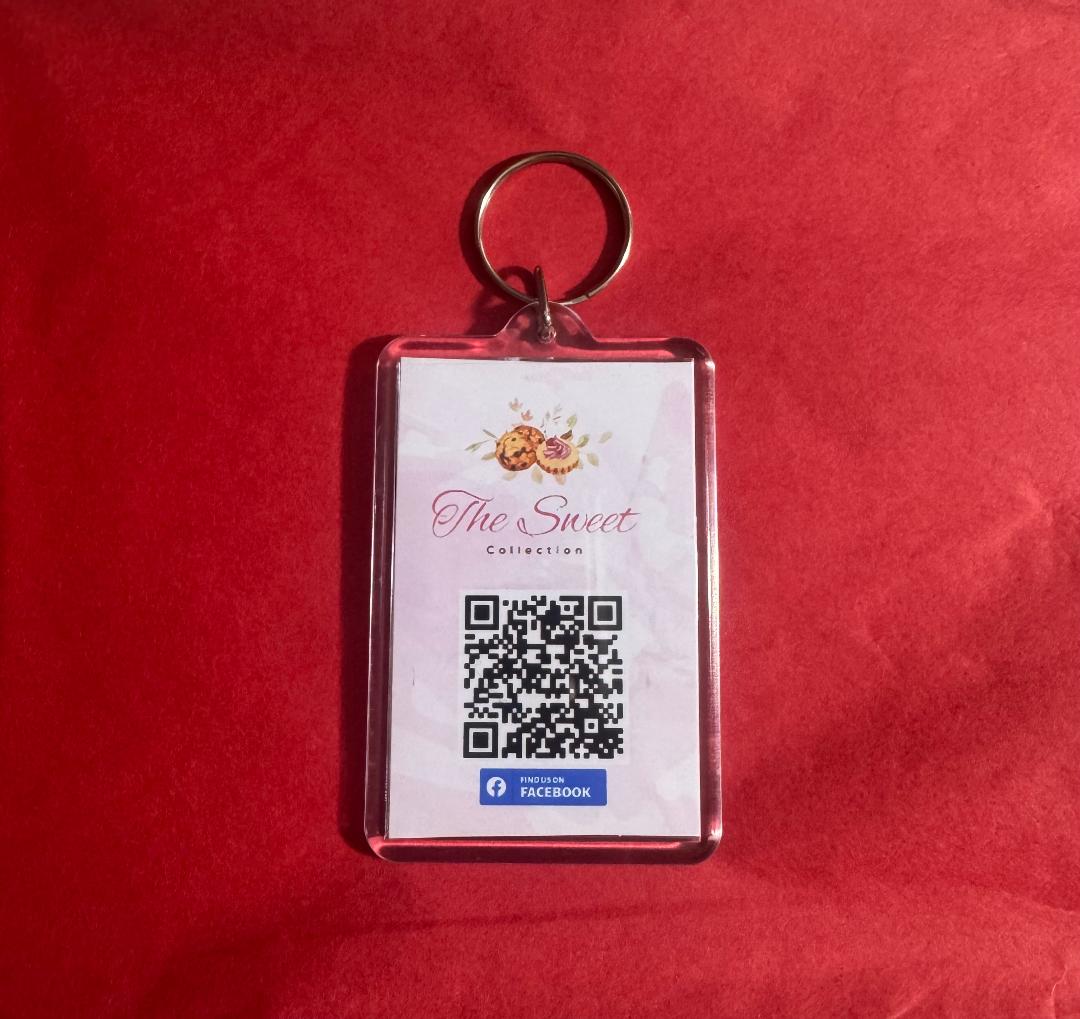 BUSINESS QR CODE KEYCHAIN