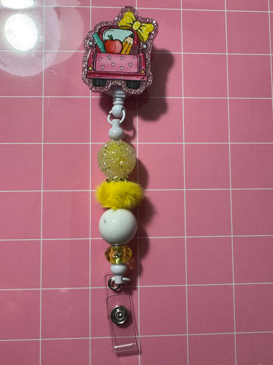 TEACHER TRUCK BADGE REEL